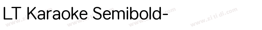 LT Karaoke Semibold字体转换